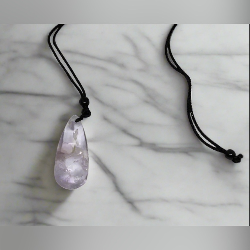 AMETHYST necklace Natural Amethyst Lavender Burst